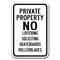 Signmission Safety Sign, 12 in Height, Aluminum, No Solicting - Private A-1218 No Solicting - Private - alternate 1